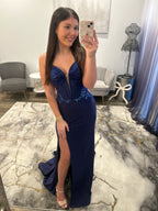 Amarra 89068 Navy Prom Dress JoycesTPR