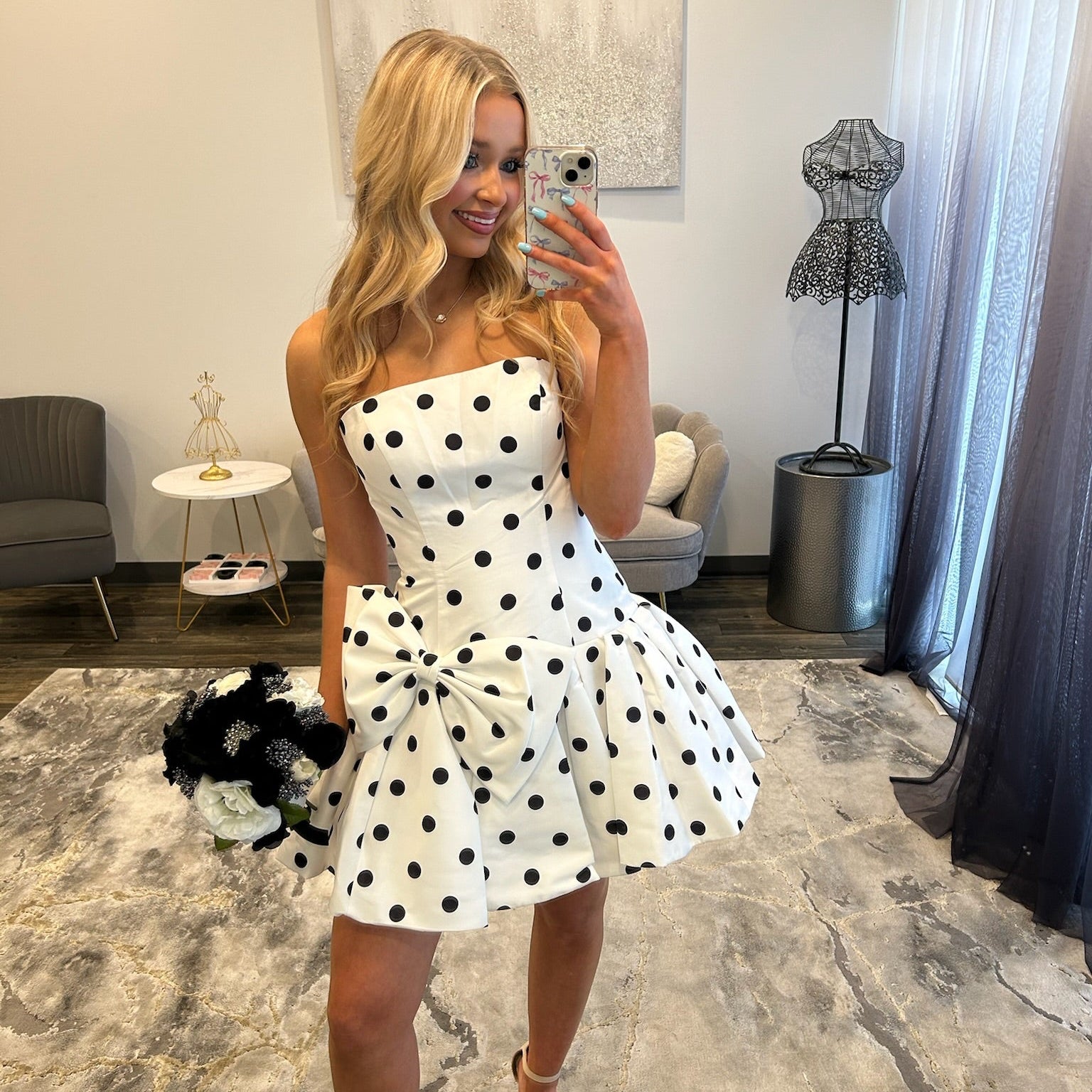 JoycesTPR Sherri Hill 57989 White Black 