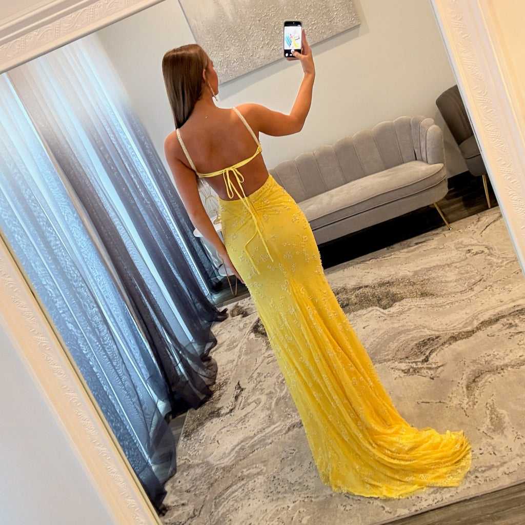 Johanthan Kayne 3262 JoycesTPR Prom Dress Lemon