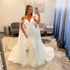Johnathan Kayne 3211 White Pearl Prom Pageant JoycesTPR Dress