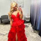 Johnathan Kayne 3263 | Tiered Ruffle A-Line Gown | Joyce’sTPR
