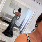 Johnathan Kayne Black Back JoycesTPR Sheer Prom Dress