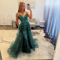 Jovani 39434 Emerald Prom Dress with Overskirt 