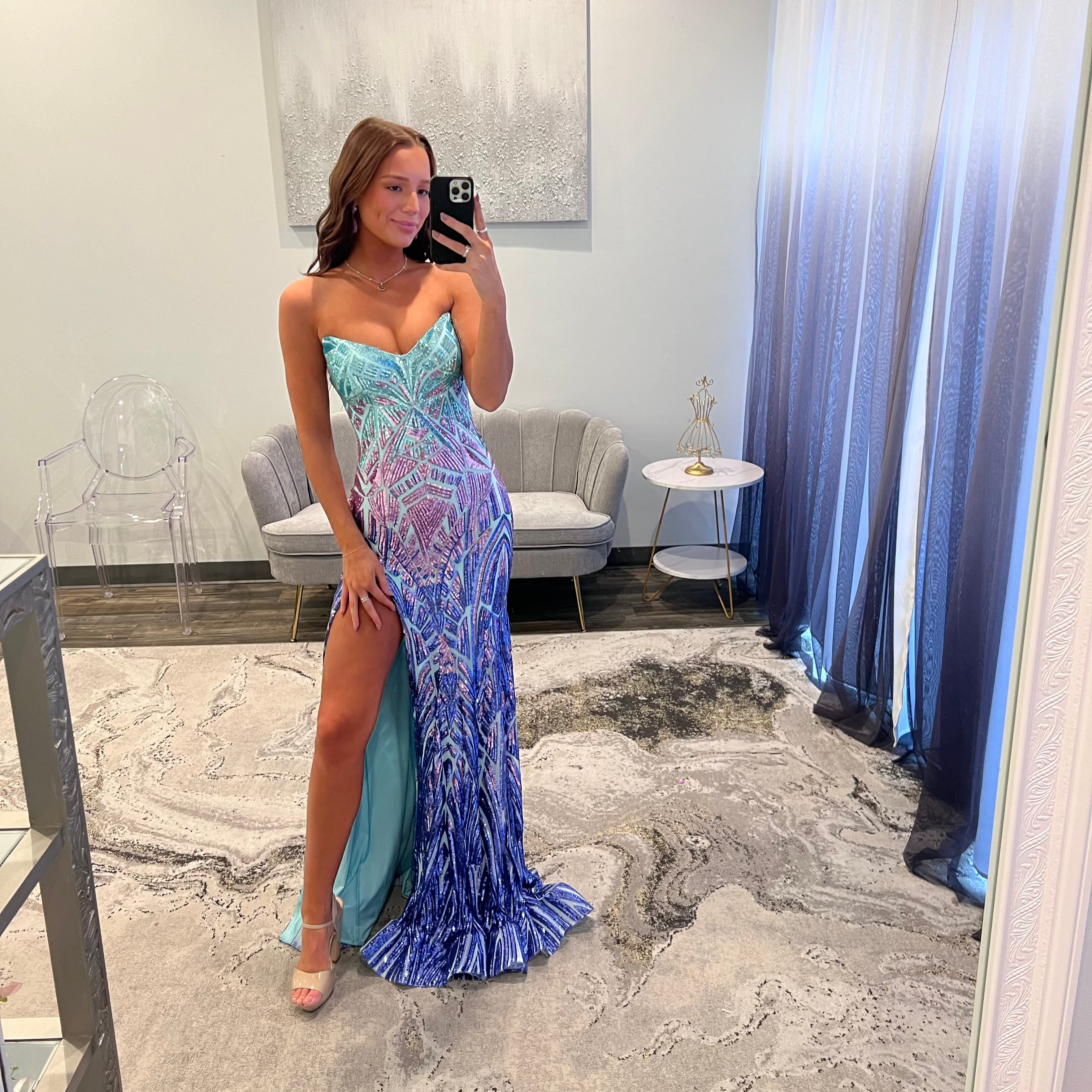 Jovani 40763 | Sequin Ombre Prom Gown | Joyce’sTPR