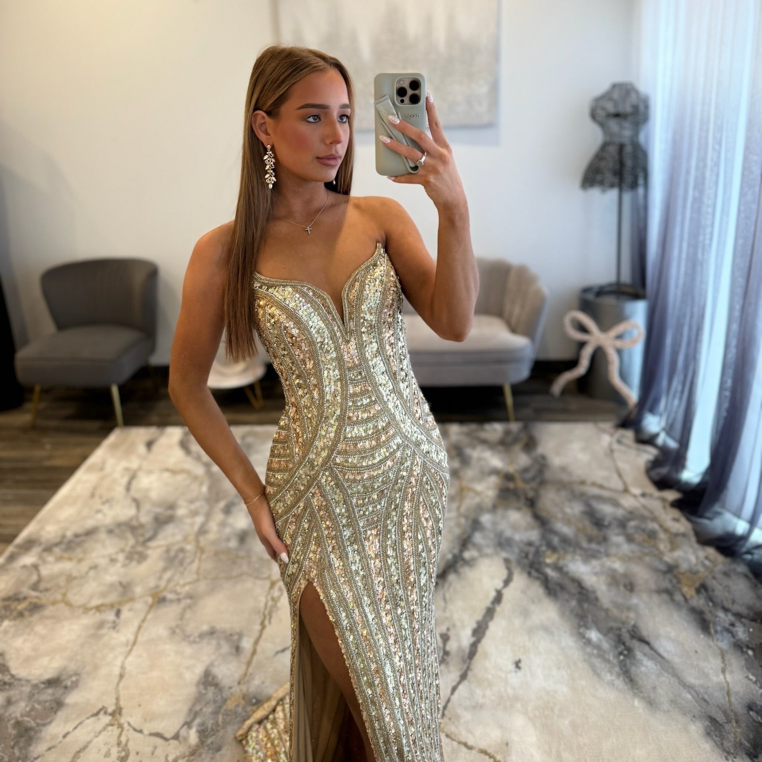 Jovani 49232A Gold
