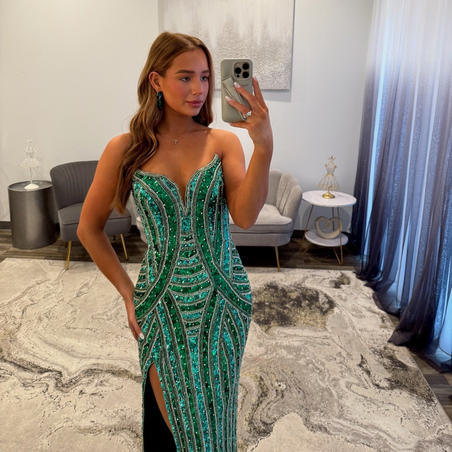 Jovani 49232A Green 