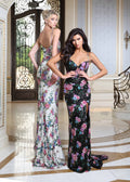 Jovani 49236 | Floral Sequin Fitted Gown | Joyce’sTPR