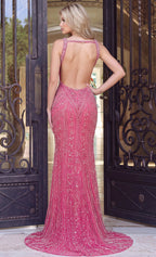 Jovani 52442 | Beaded Open Back Fitted Gown | Joyce’sTPR