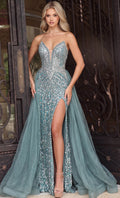 Jovani 53338 | Sequin Gown with Overskirt | Joyce’sTPR