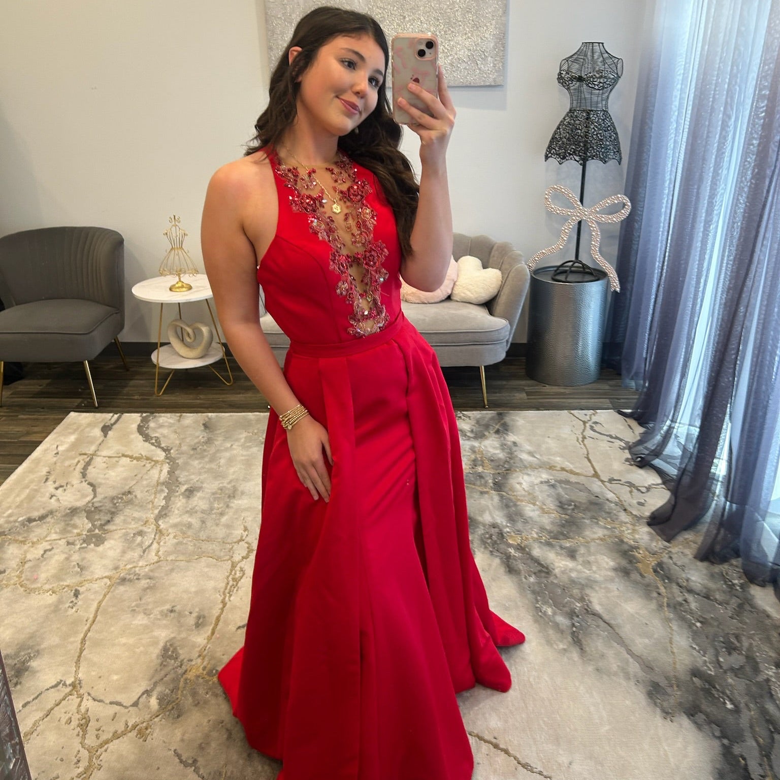 JoycesTPR 6166 Red Prom Dress