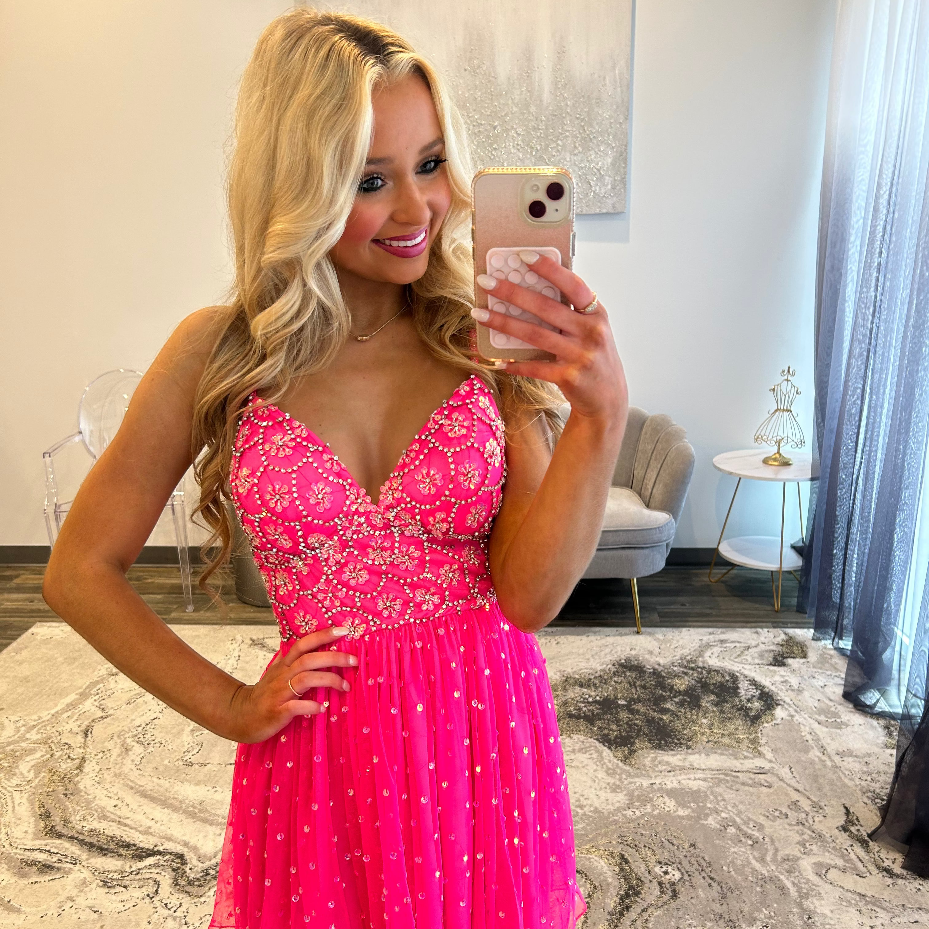 JoycesTPR Aleta 1285 Neon Pink Up Close 