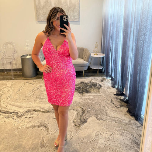 JoycesTPR Aleta 367 Pink Short Dress