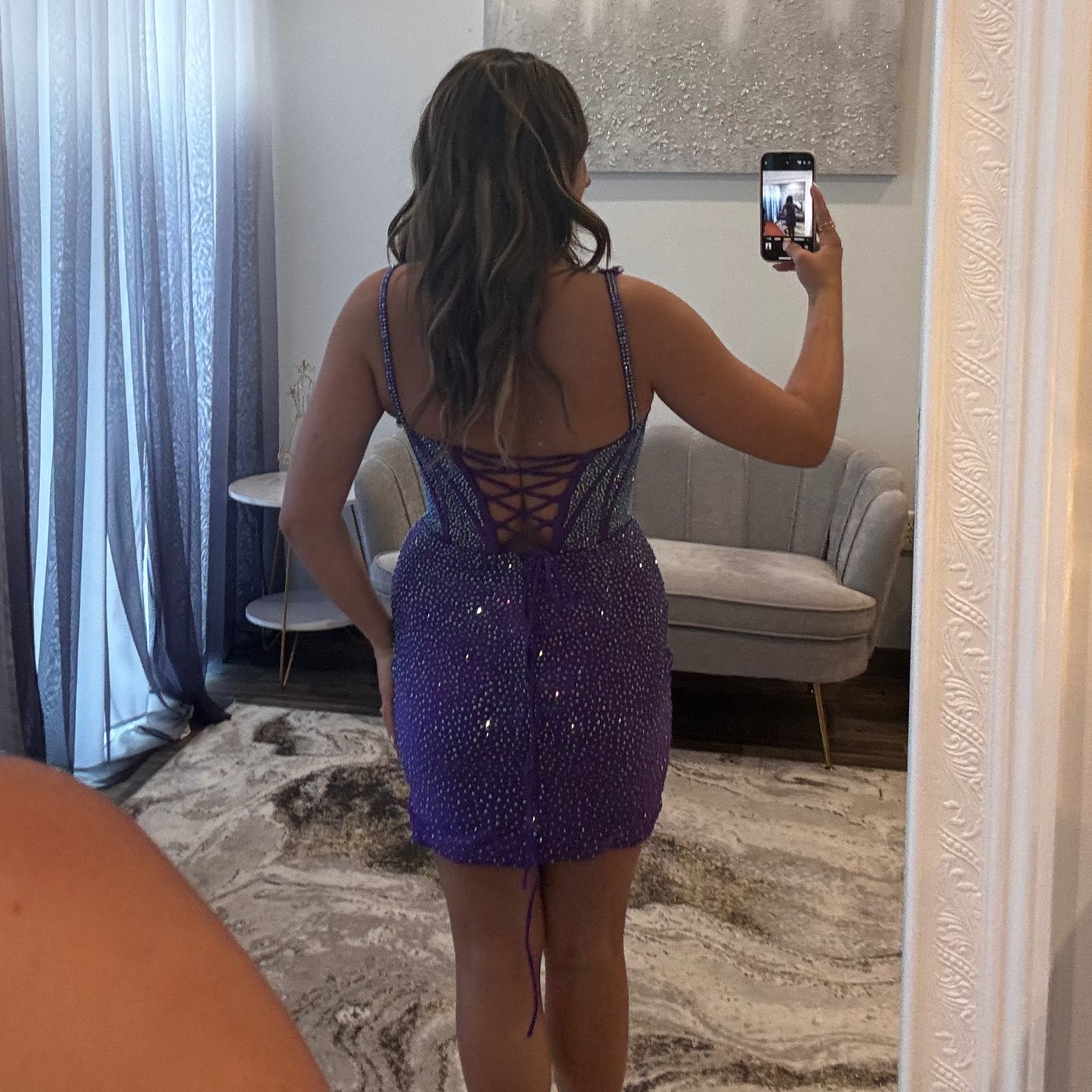 JoycesTPR Amarra 88981 Purple Dress Back 