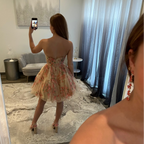 JoycesTPR  Amarra 89004 Nude Multi Dress Short Back 