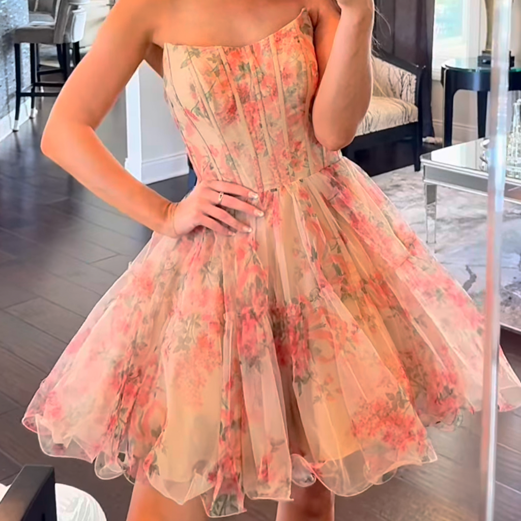 JoycesTPR  Amarra 89004 Nude Multi Dress Short Close 