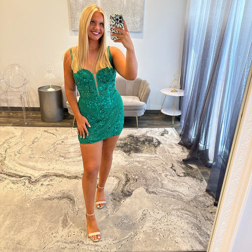 JoycesTPR Amarra 89006 Jade Emerald Homecoming Dress 