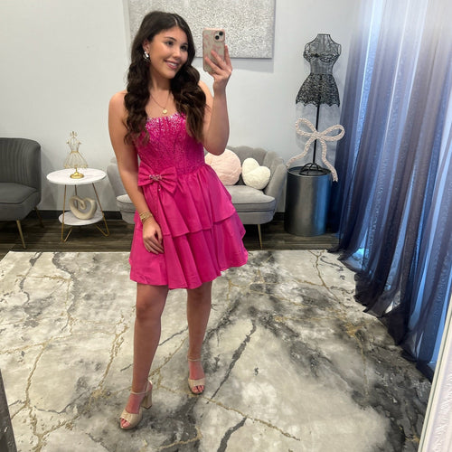 JoycesTPR Amarra Fuchsia Short Dress