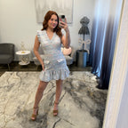 JoycesTPR Ava Presley 26711 Light Blue  Short Dress 