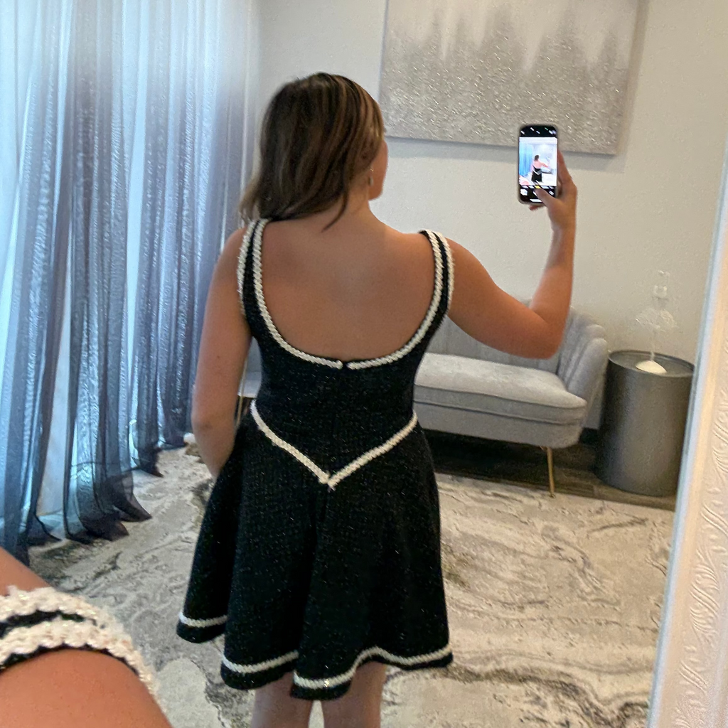JoycesTPR Ava_Presley_26715 Black White Dress