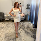 JoycesTPR Ava Presley 29814 Off White  Short Dress 