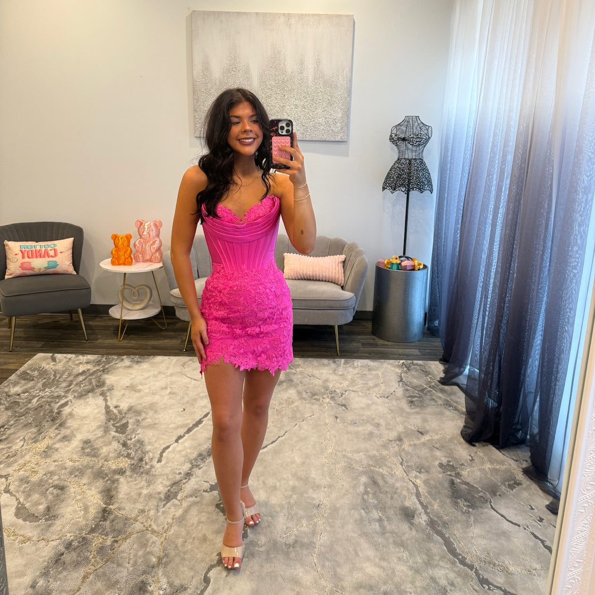 JoycesTPR Sherri Hill 58376 Bright Fuchsia 