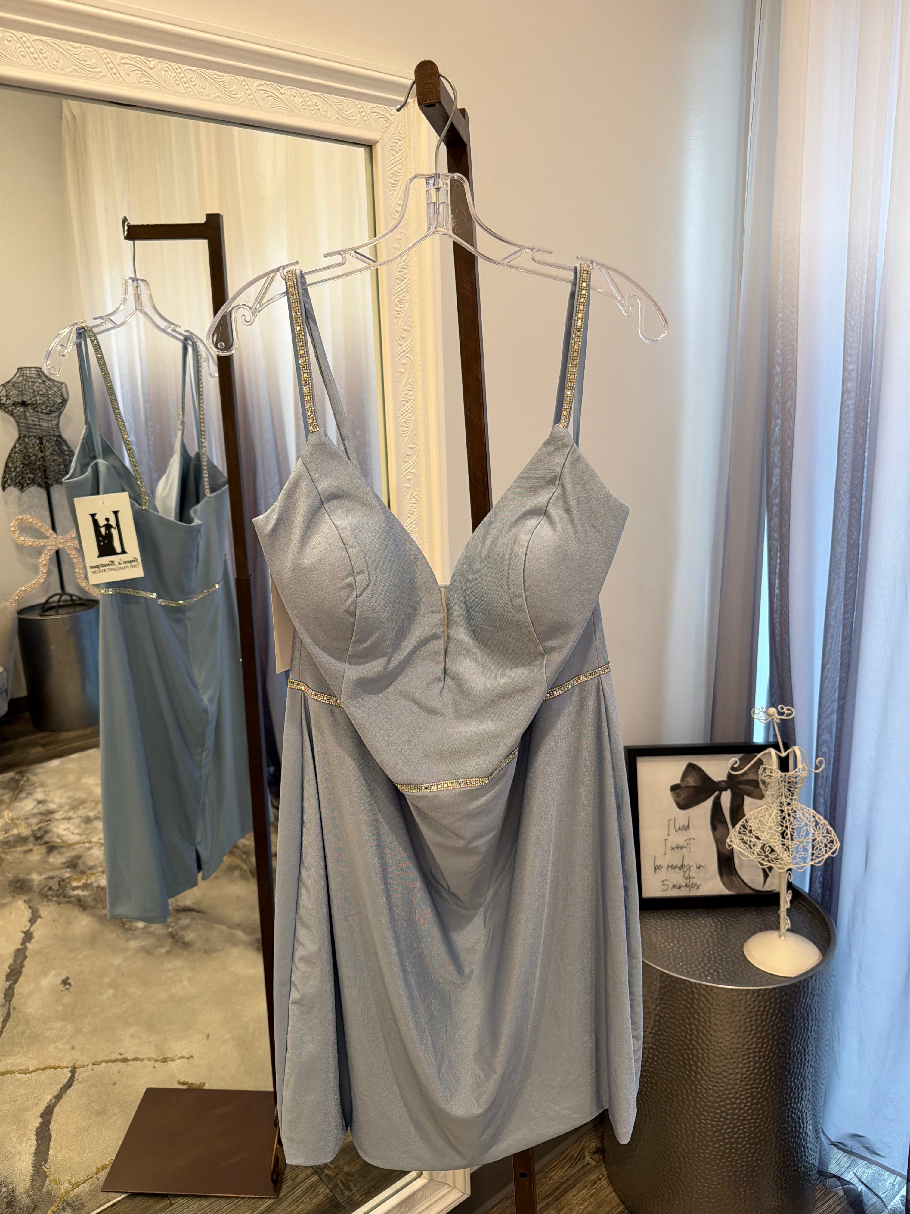 JoycesTPR Dave and Johnny Blue Short Dress 