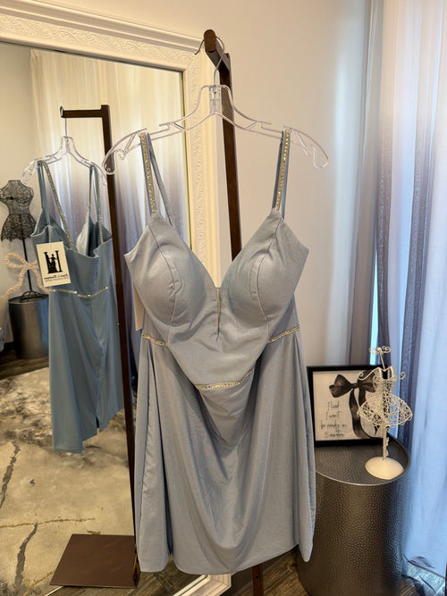 JoycesTPR Dave and Johnny Blue Short Dress 