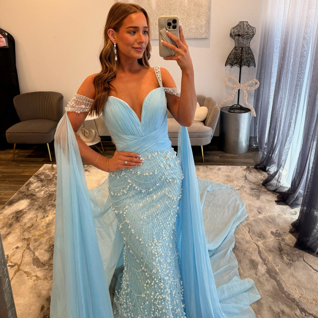 JoycesTPR Johnathan Kayne 3211 Light Blue Prom Dress Up Close Dress