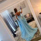 JoycesTPR Johnathan Kayne 3211 Light Blue Prom Dress Up Close Dress Back 