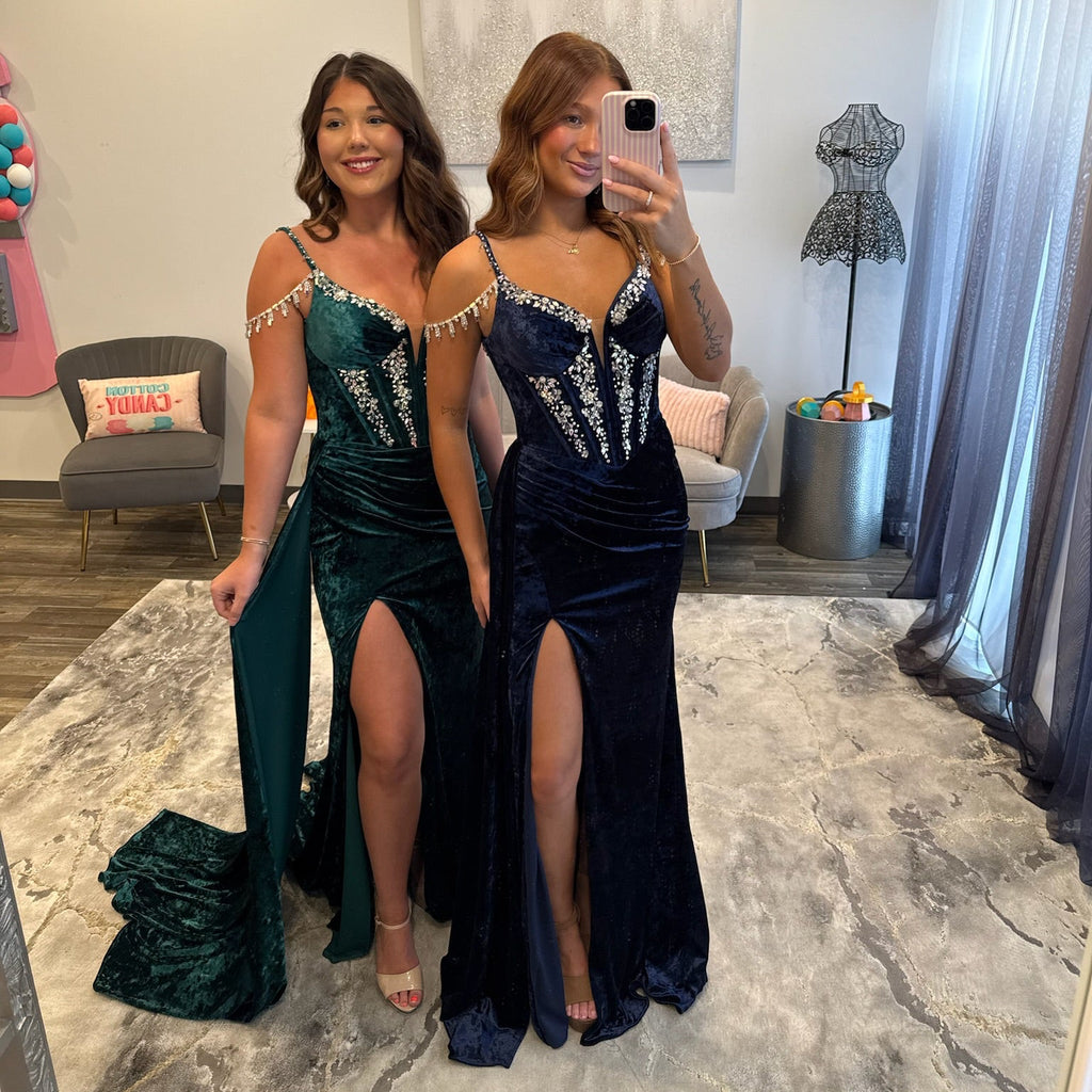 JoycesTPR Johnathan Kayne 3213 Navy and Emerald 
