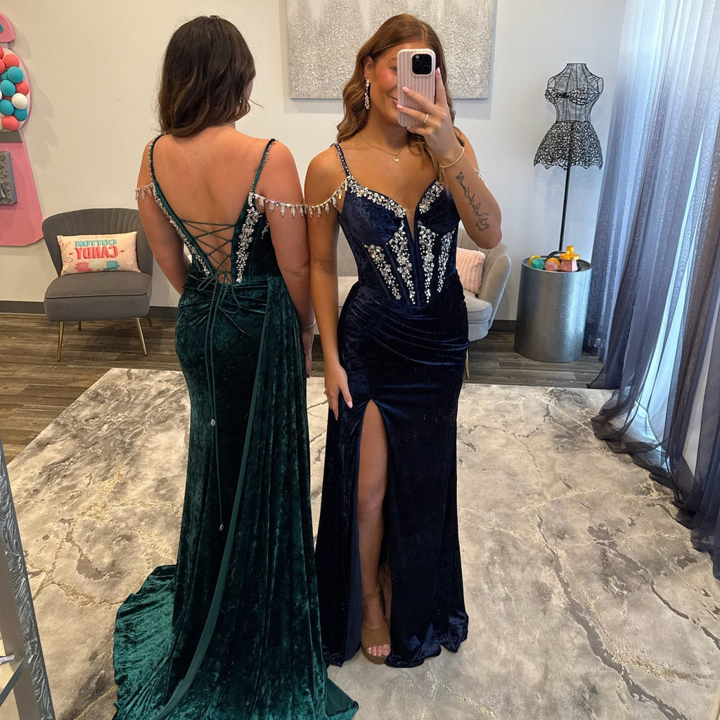 JoycesTPR Johnathan Kayne 3213 Navy and Emerald 