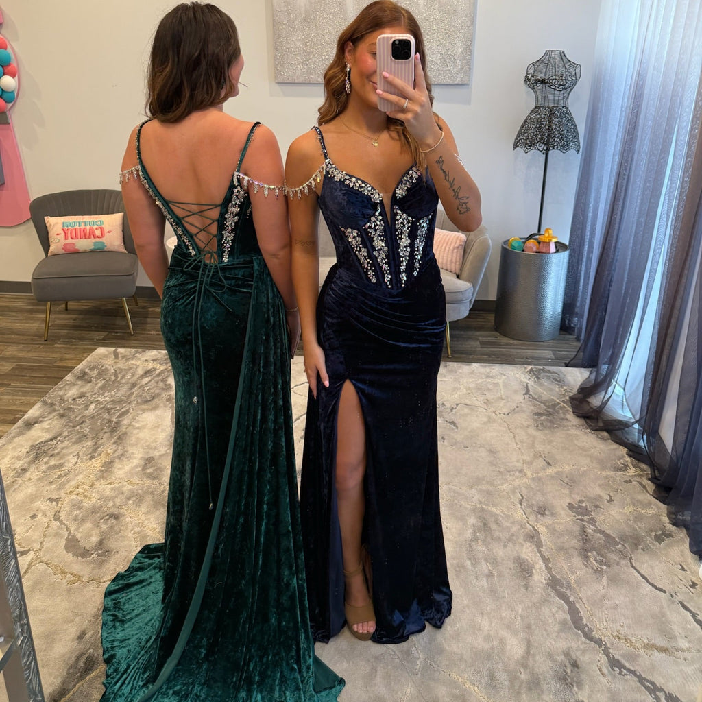 JoycesTPR Johnathan Kayne 3213 Navy and Emerald 