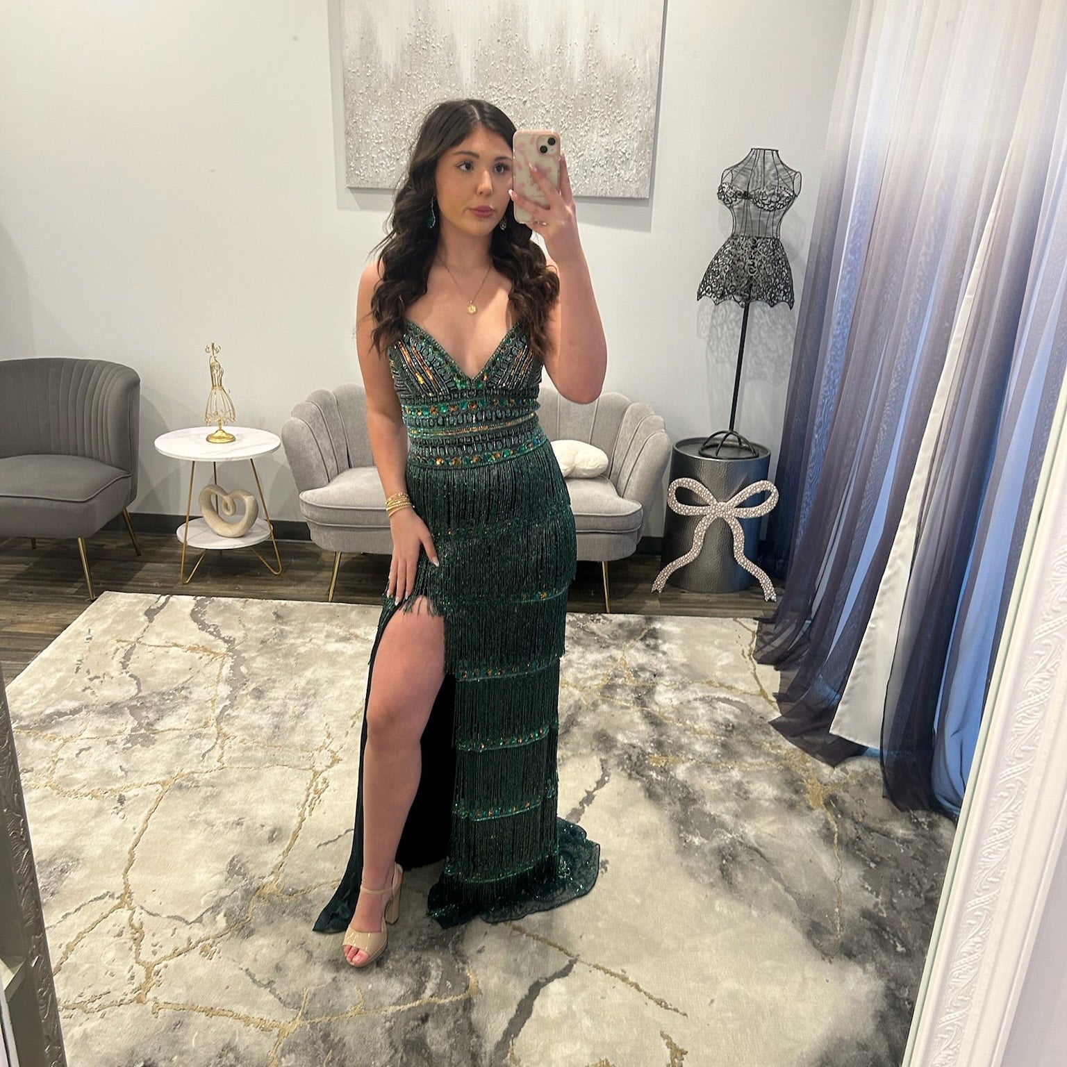 JoycesTPR Jovani 38846 Dark Green Multi Prom 