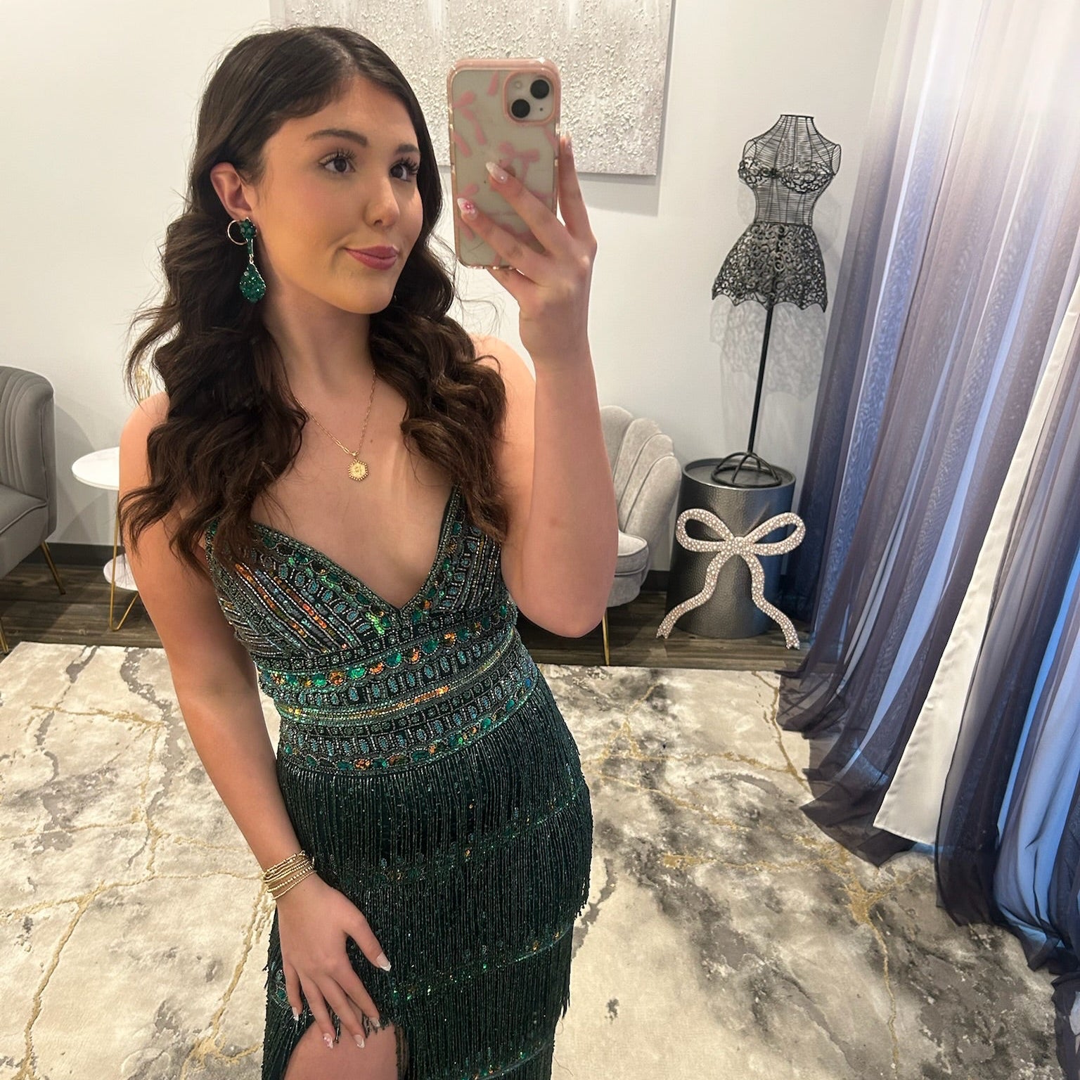 JoycesTPR Jovani 38846 Dark Green Multi Prom Close