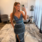 JoycesTPR Jovani 38846 Navy Multi Prom 