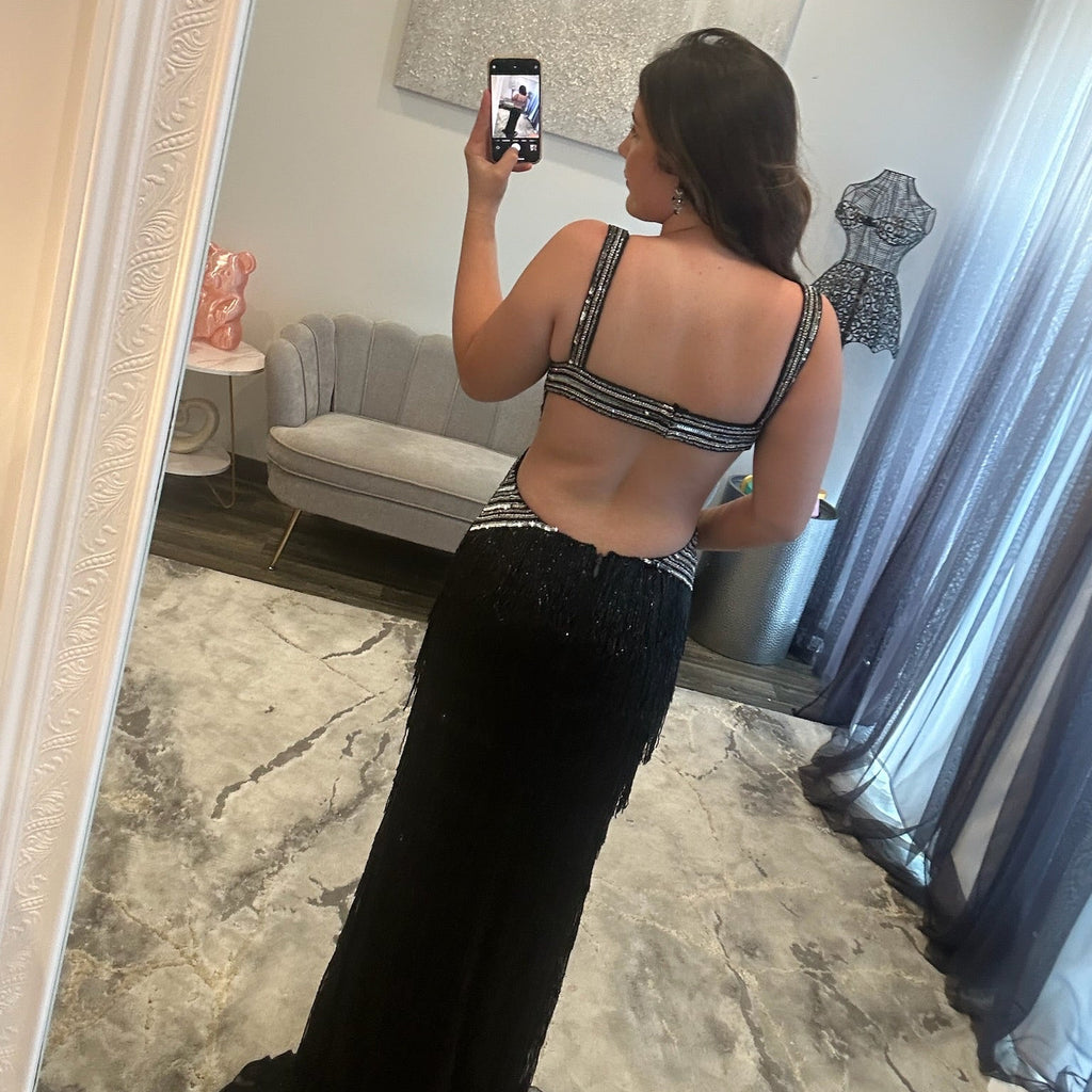 JoycesTPR Jovani 49269 Black Silver