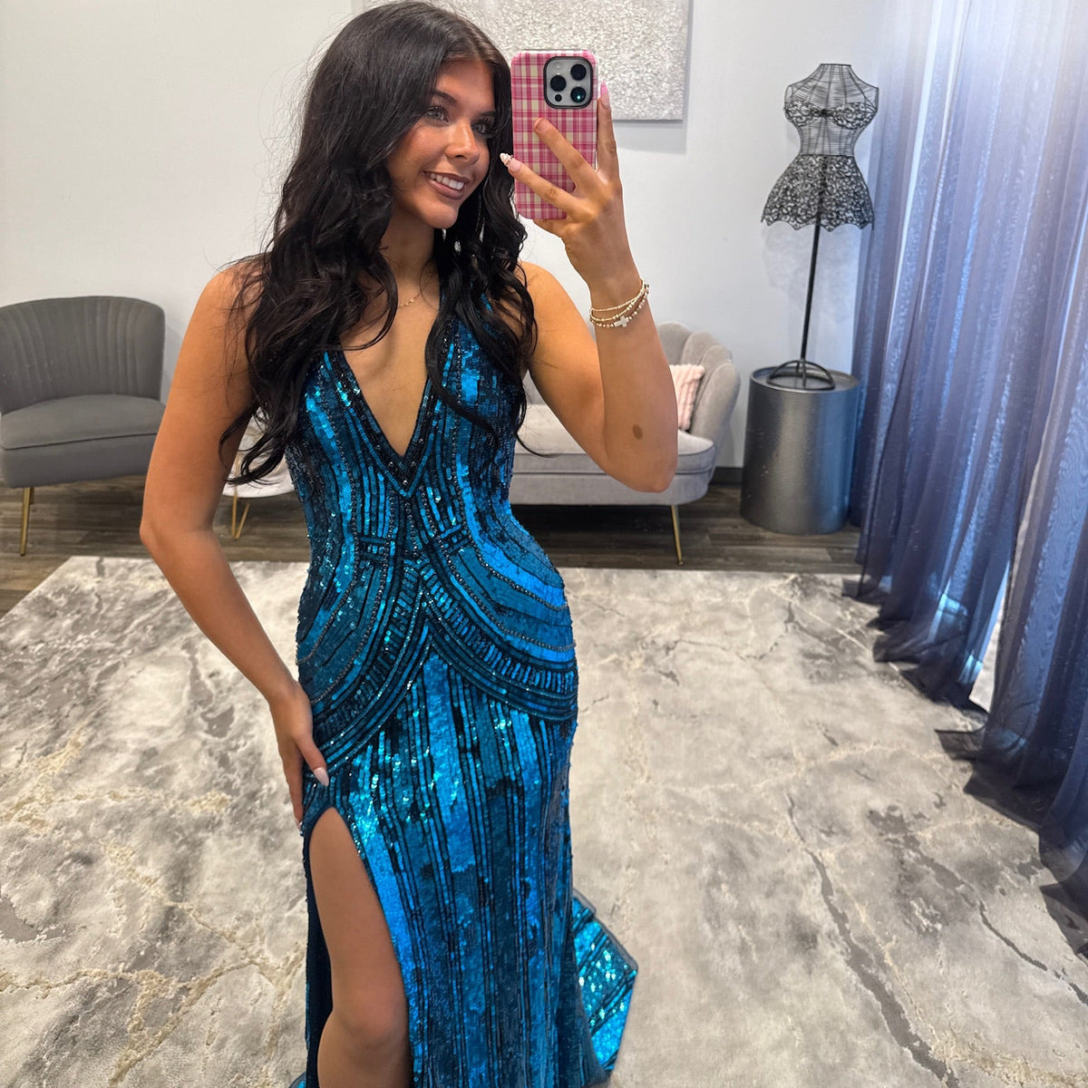 JoycesTPR Jovani 49980 Dark Blue Prom 