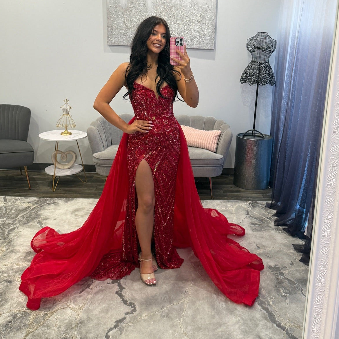 JoycesTPR Jovani 50222 Blue Red Prom 
