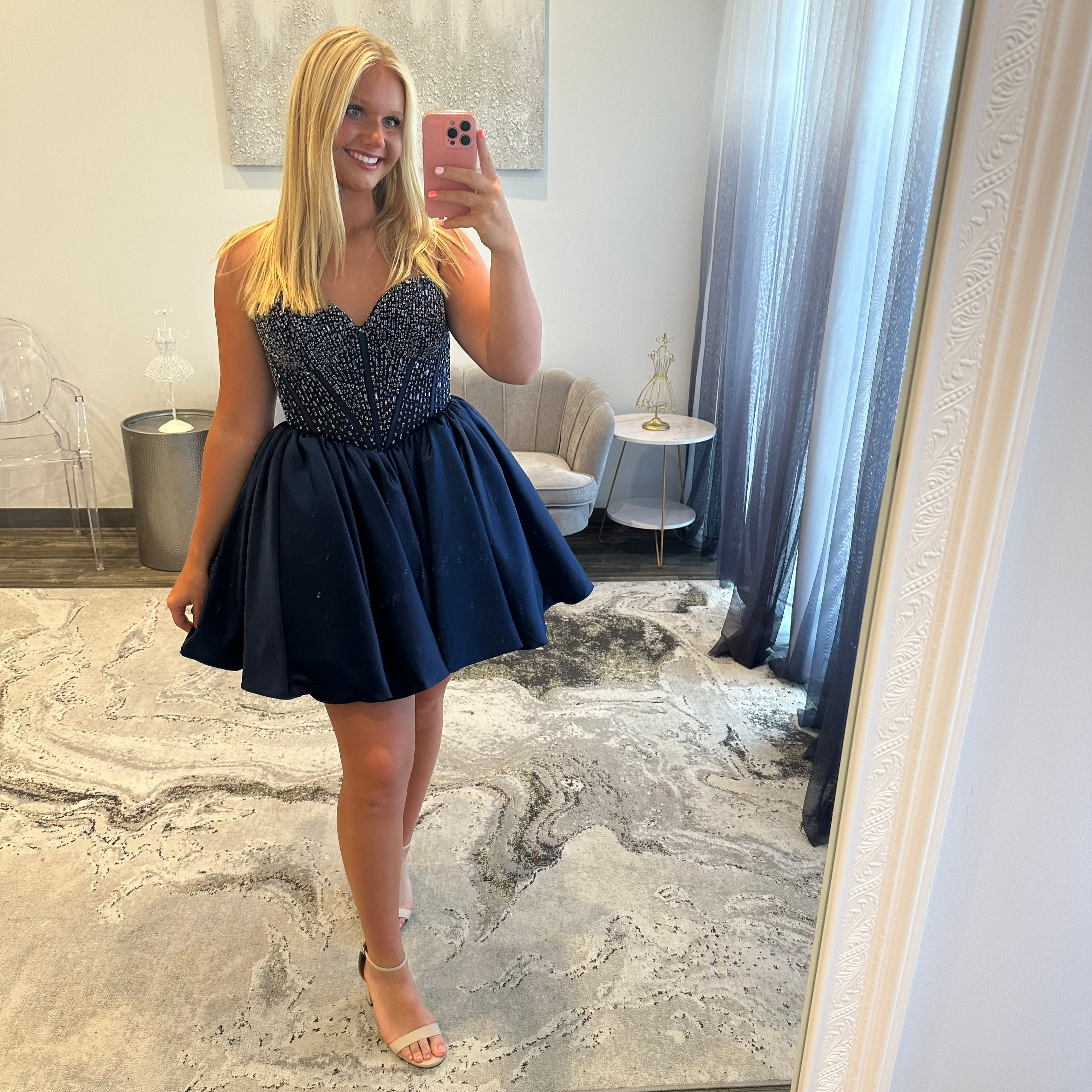 JoycesTPR Portia & Scarlett PS25711 Navy 