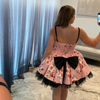 JoycesTPR Portia & Scarlett PS257365 Floral Short Homecoming Back