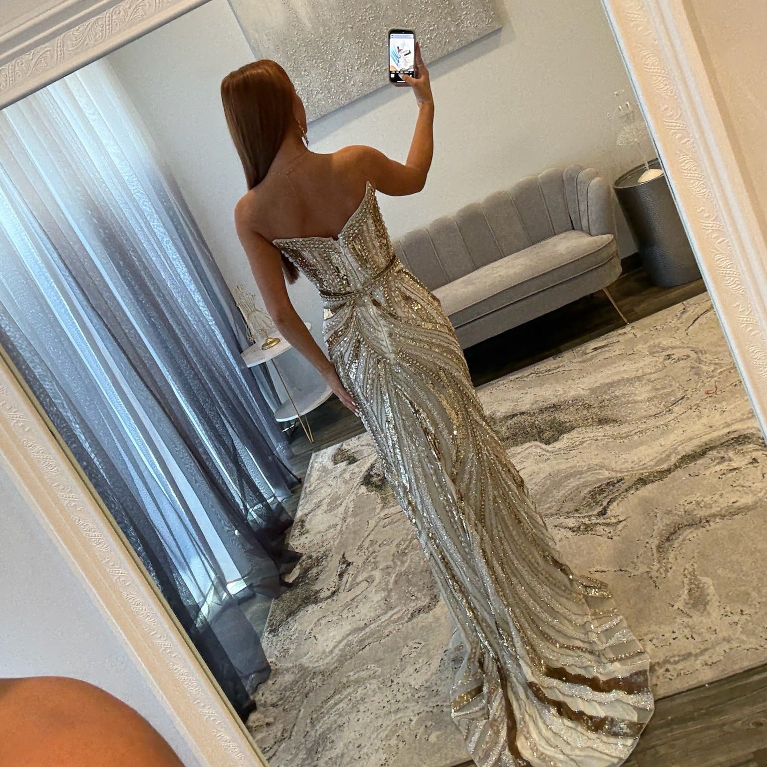 JoycesTPR Portia & Scarlett PS25984C Ivory Gold 