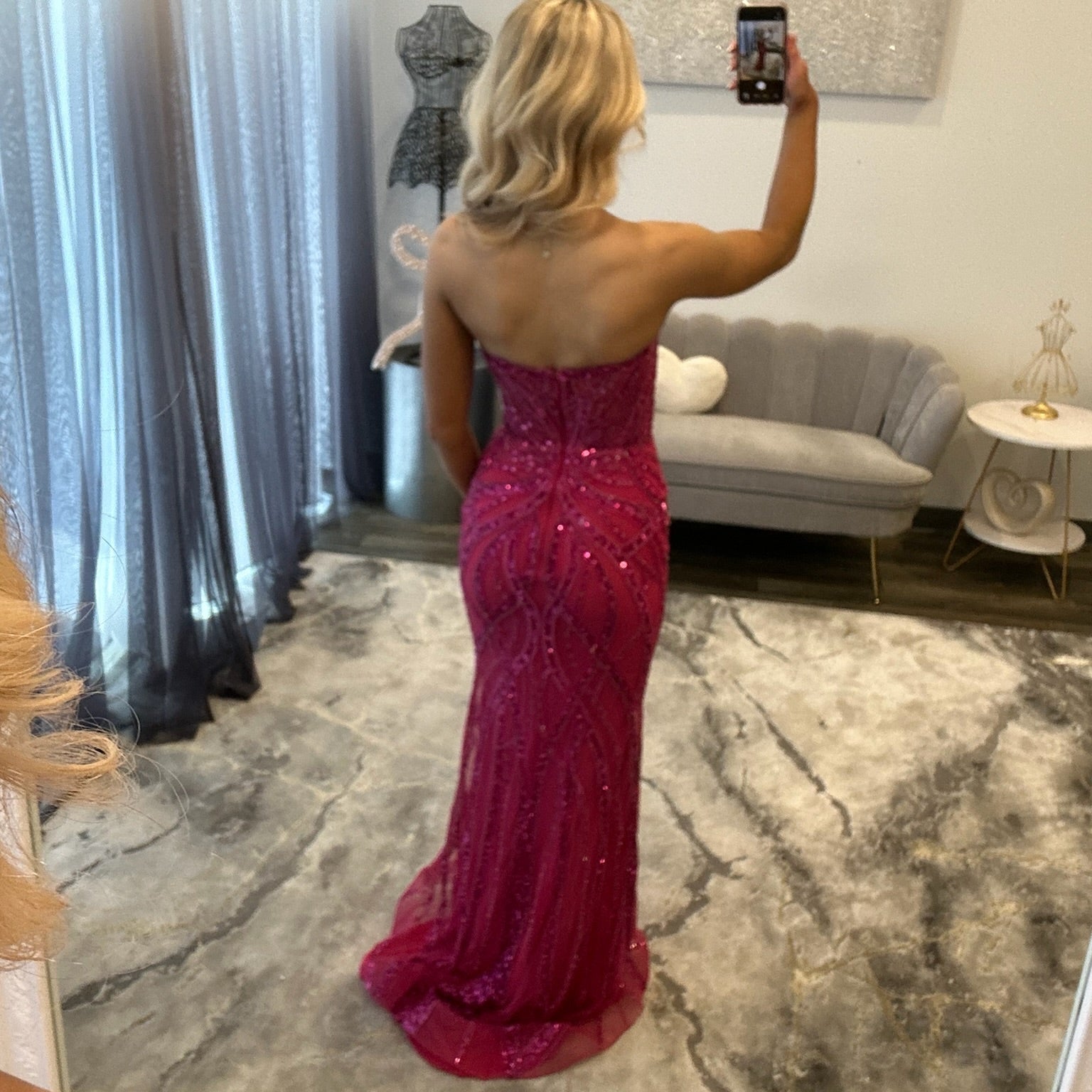 JoycesTPR Portia & Scarlett PS26423C Fuchsia  Back