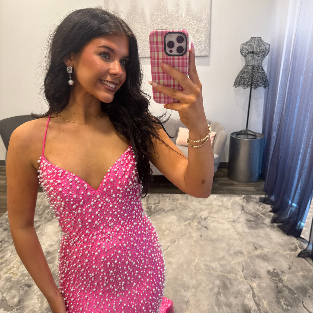 JoycesTPR Portia and Scarlet PS27019 Hot Pink Dress