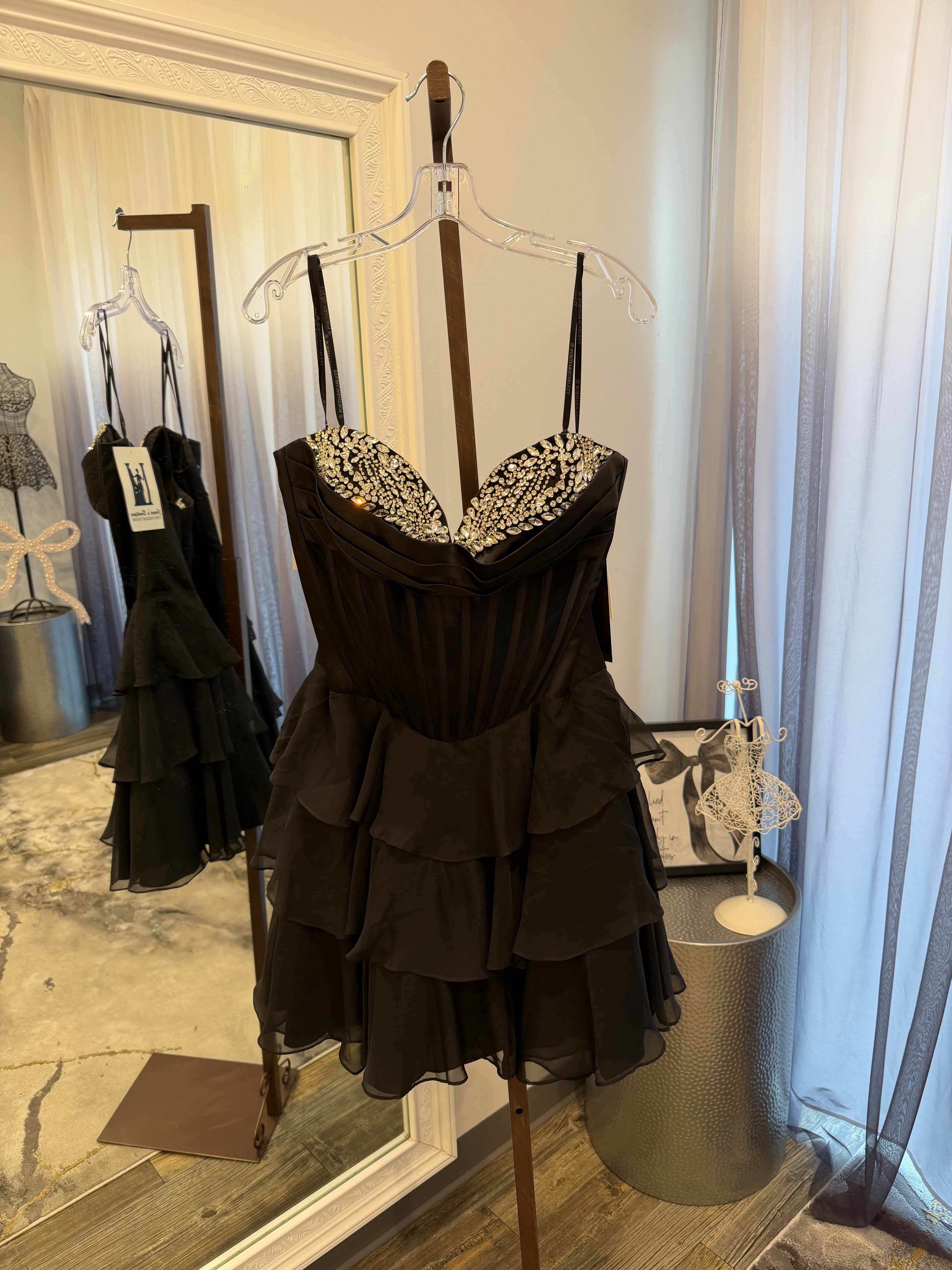 JoycesTPR Portia and Scarlett Black Short Dress 
