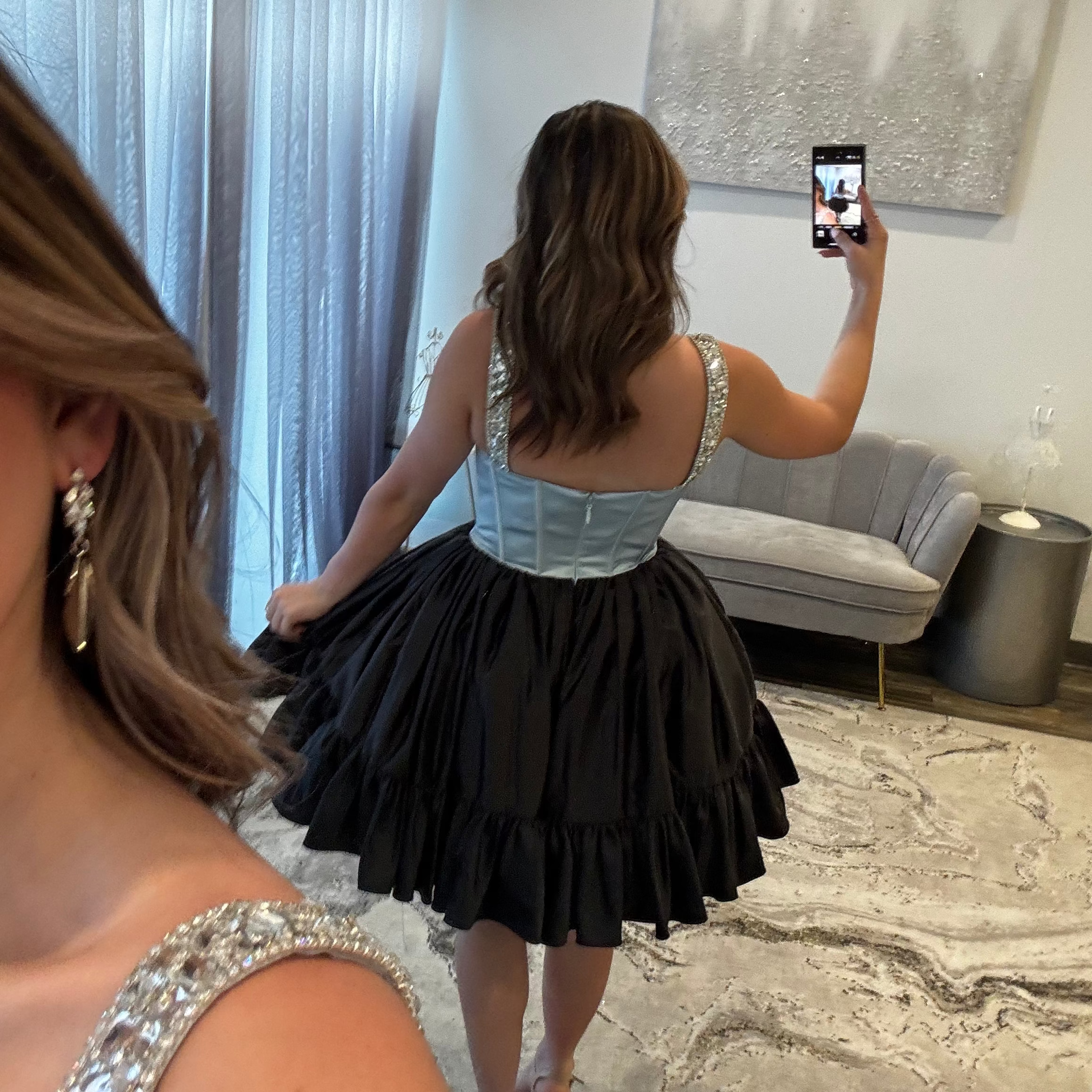 JoycesTPR Portia and Scarlett PS24419 Black Blue 