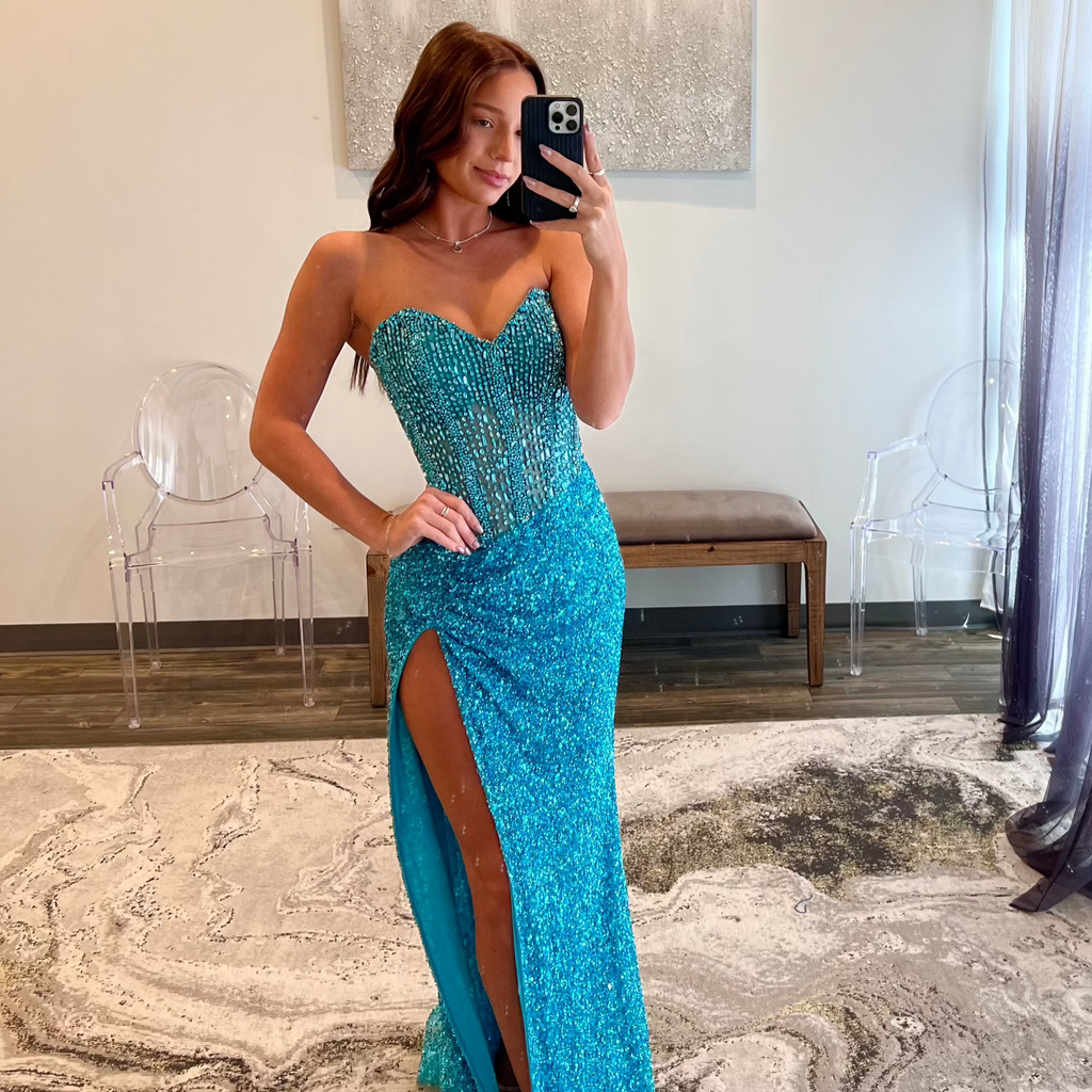 JoycesTPR Portia and Scarlett PS24850C Aqua