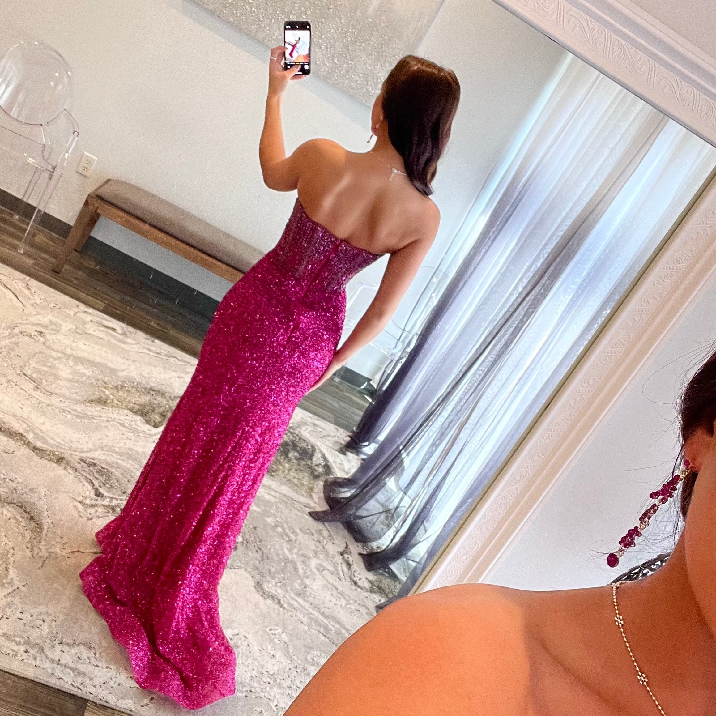 JoycesTPR Portia and Scarlett PS24850C Fuchsia Back 