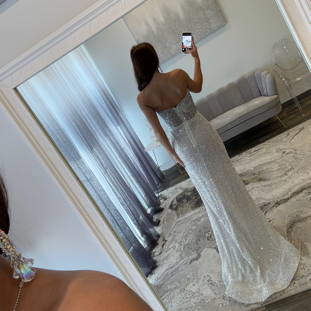 JoycesTPR Portia and Scarlett PS24850C SilverWhite Back