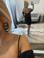 JoycesTPR Portia and Scarlett PS25141 Black Short Dress 