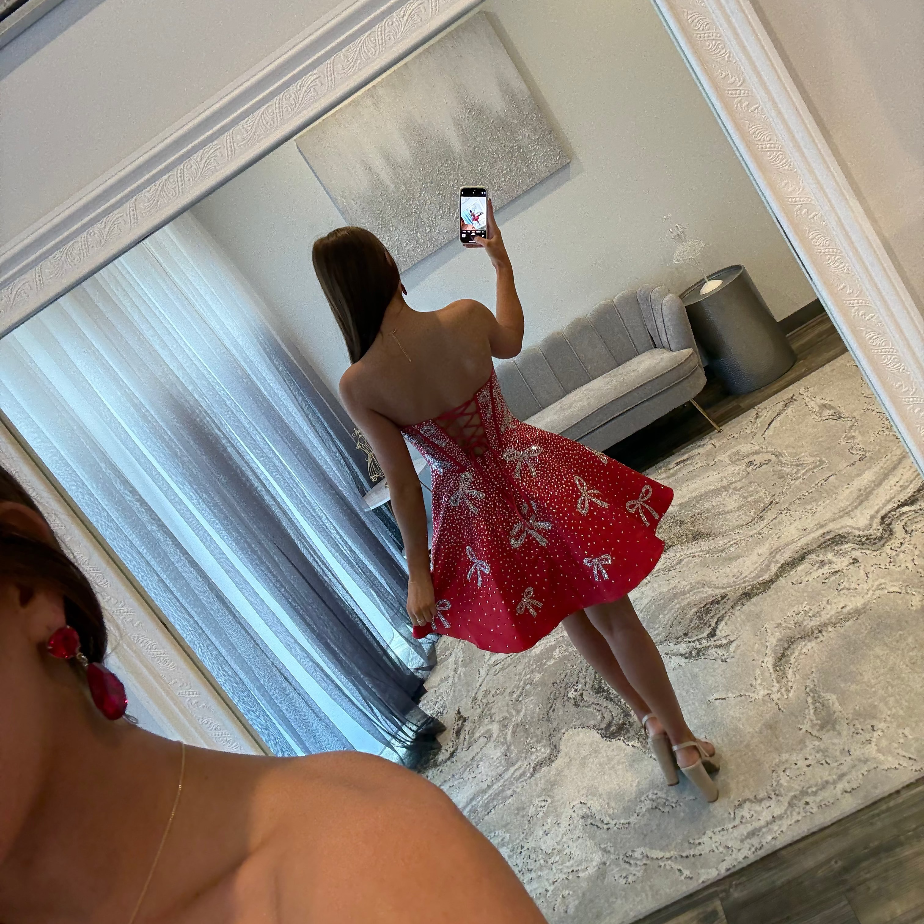 JoycesTPR Portia and Scarlett PS25785 Red  Back